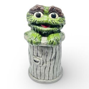 Vintage Sesame Street Oscar the Grouch Cookie Jar Muppets